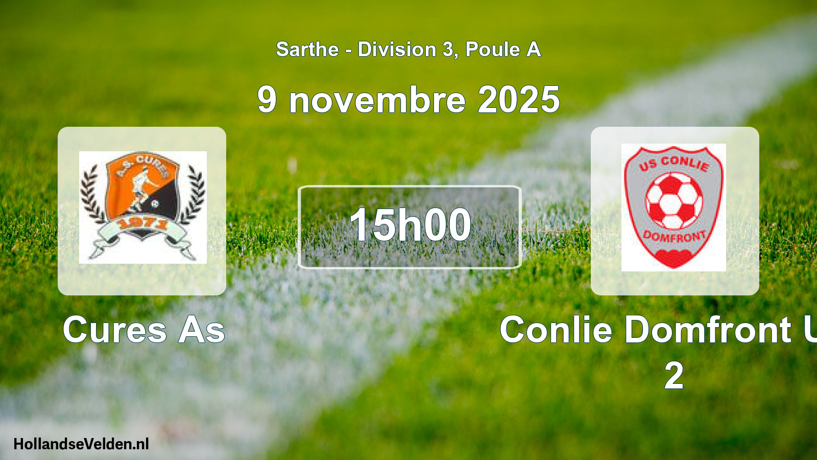 Scheduled Match: Cures As - Conlie Domfront Us 2 (9 November 2025)