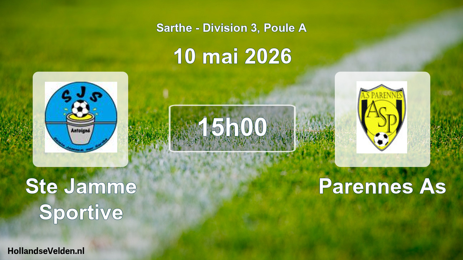 Scheduled Match: Ste Jamme Sportive - Parennes As (10 May 2026)