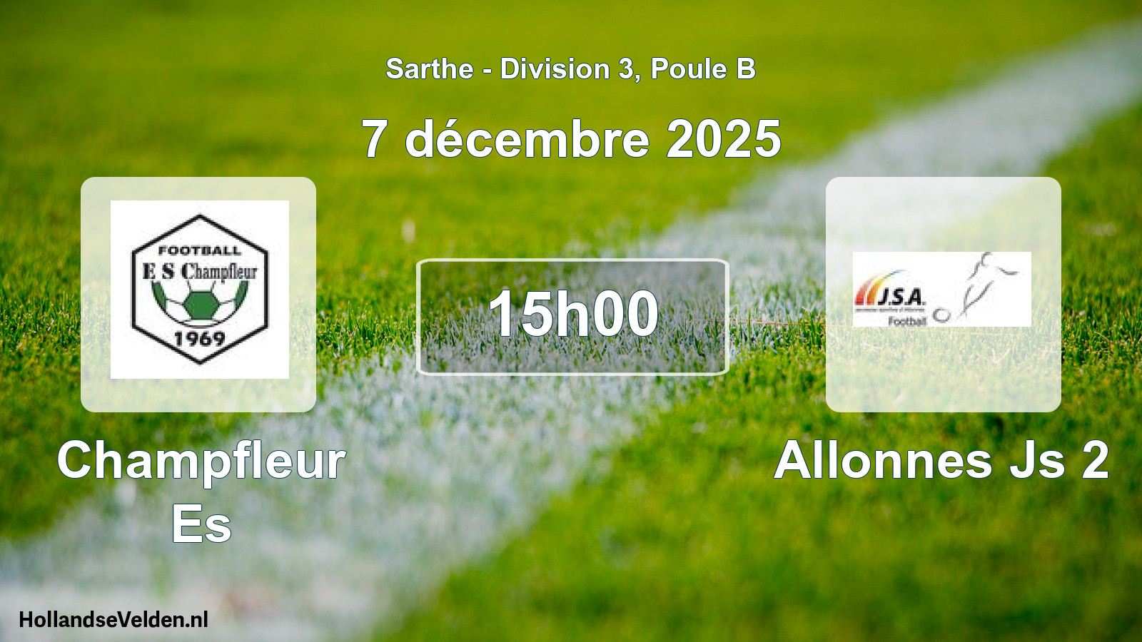 Geplande wedstrijd: Champfleur Es - Allonnes Js 2 (7 december 2025)