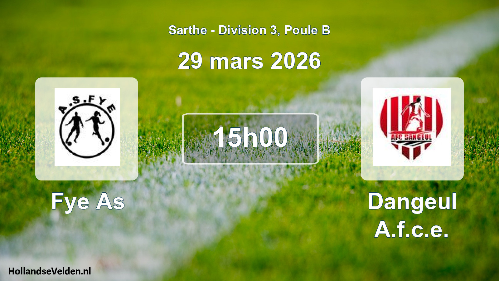 Scheduled Match: Fye As - Dangeul A.f.c.e. (29 March 2026)