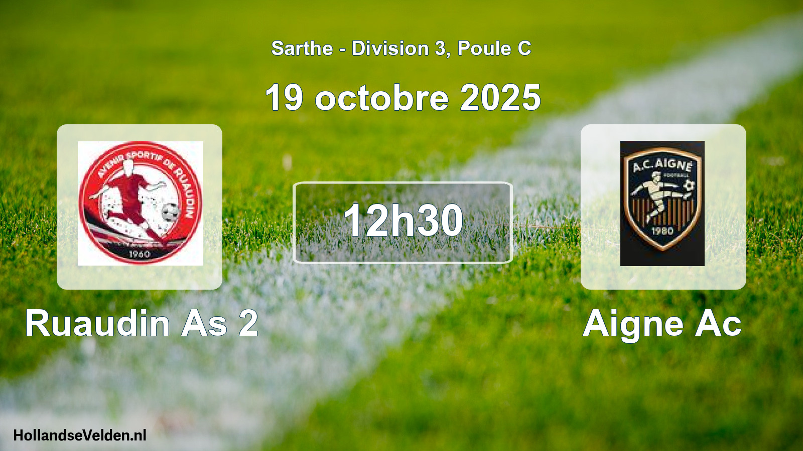 Scheduled Match: Ruaudin As 2 - Aigne Ac (19 October 2025)