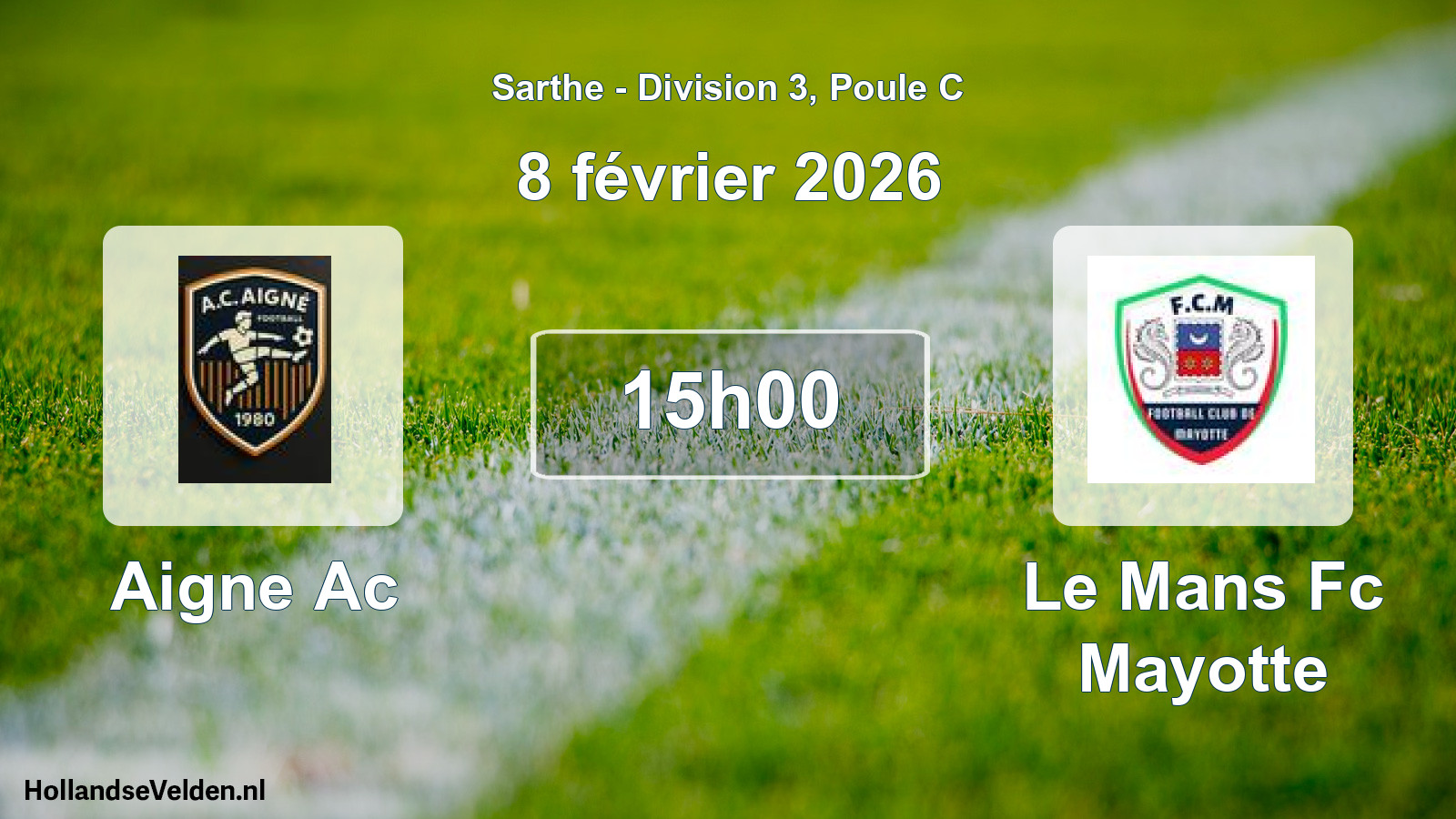 Geplande wedstrijd: Aigne Ac - Le Mans Fc Mayotte (8 februari 2026)