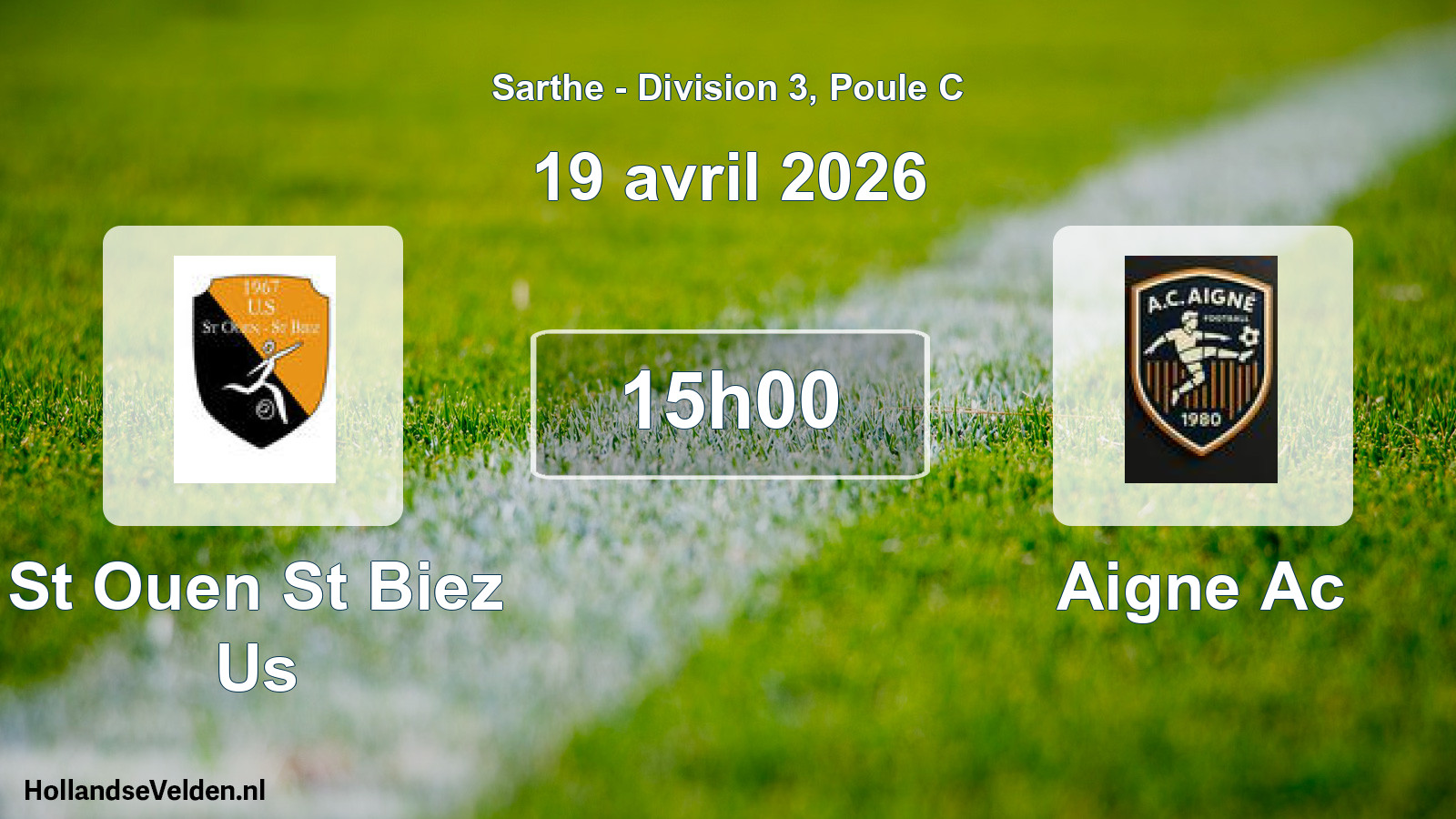 Scheduled Match: St Ouen St Biez Us - Aigne Ac (19 April 2026)