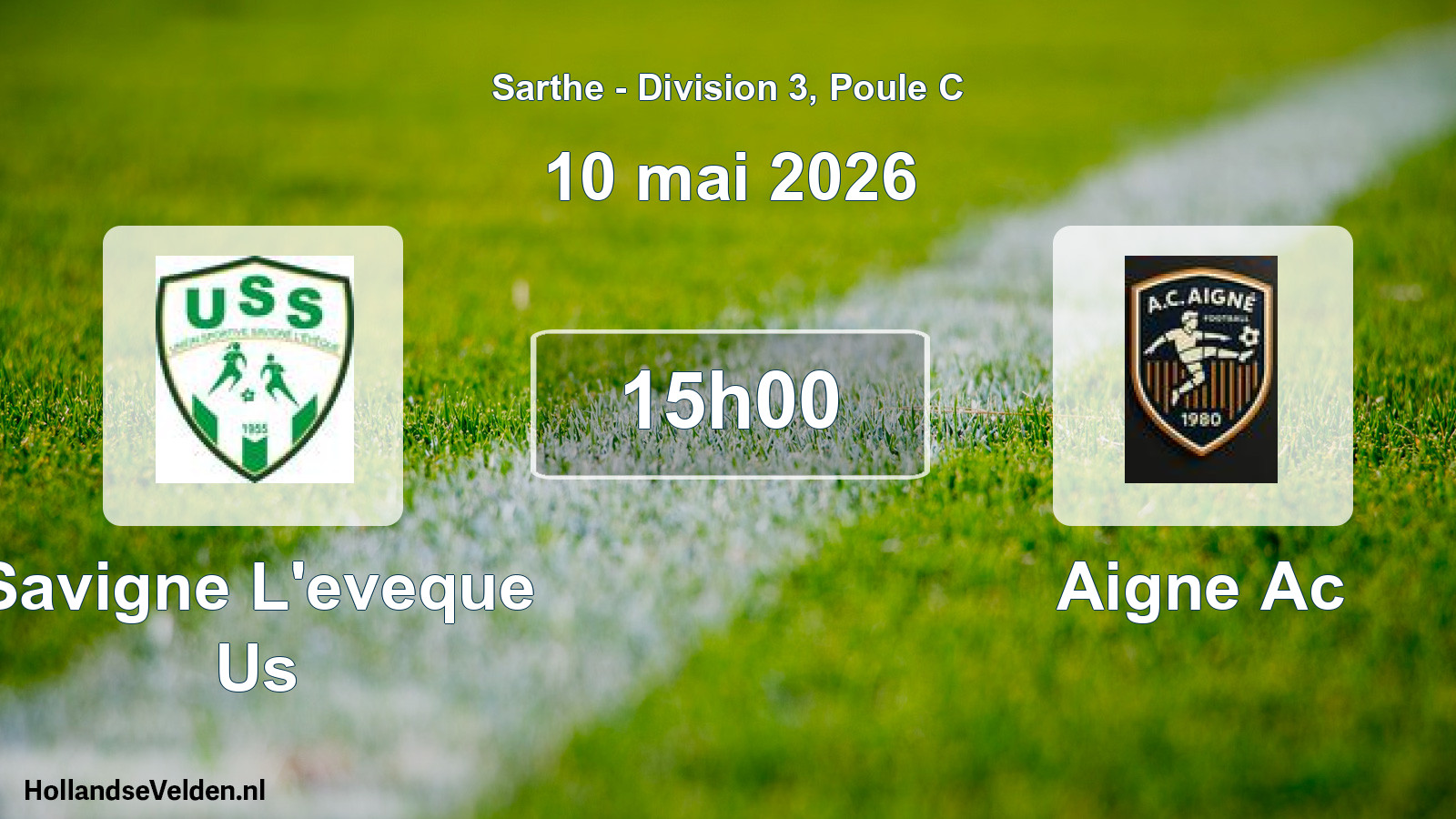 Geplande wedstrijd: Savigne L'eveque Us - Aigne Ac (10 mei 2026)