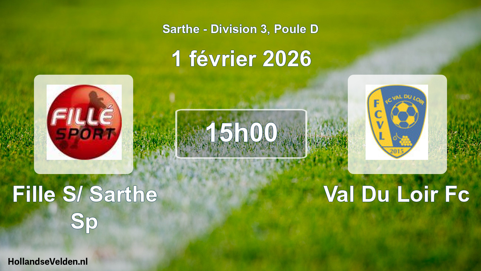 Scheduled Match: Fille S/ Sarthe Sp - Val Du Loir Fc (1 February 2026)