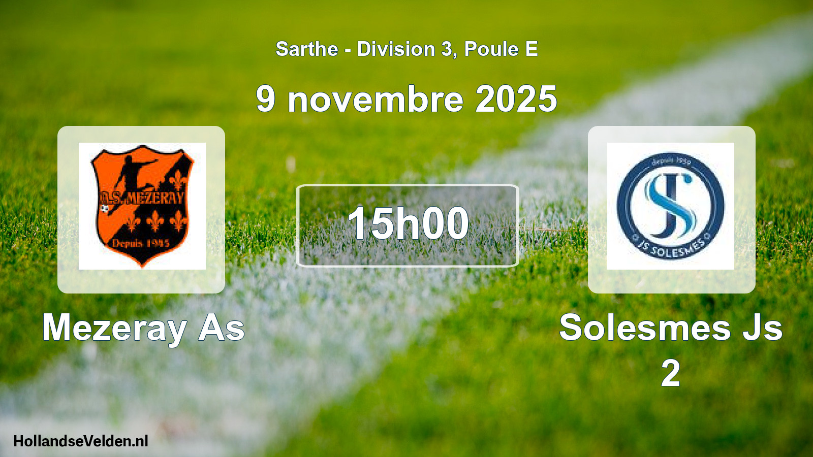 Scheduled Match: Mezeray As - Solesmes Js 2 (9 November 2025)