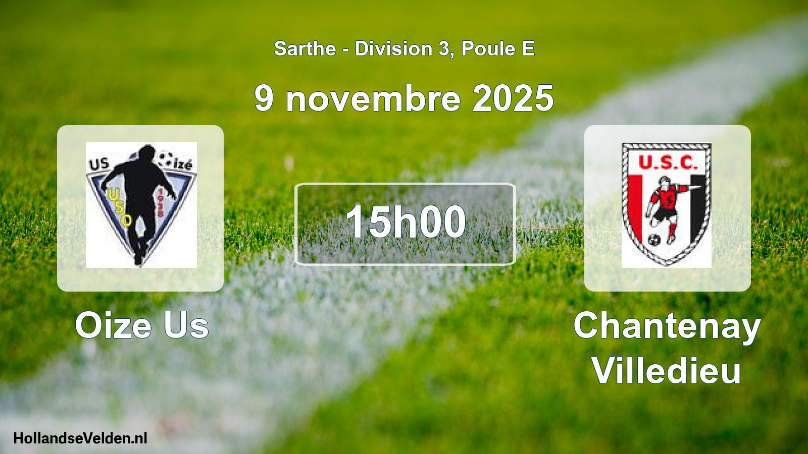 Geplande wedstrijd: Oize Us - Chantenay Villedieu (9 novembre 2025)