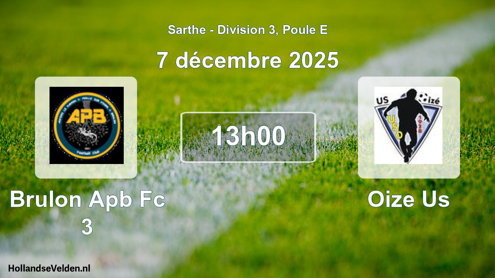 Scheduled Match: Brulon Apb Fc 3 - Oize Us (7 December 2025)