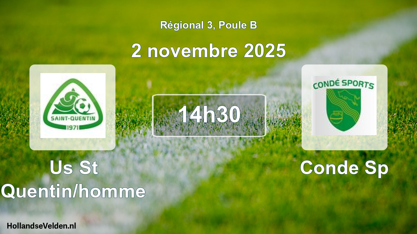 Scheduled Match: Us St Quentin/homme - Conde Sp (2 November 2025)