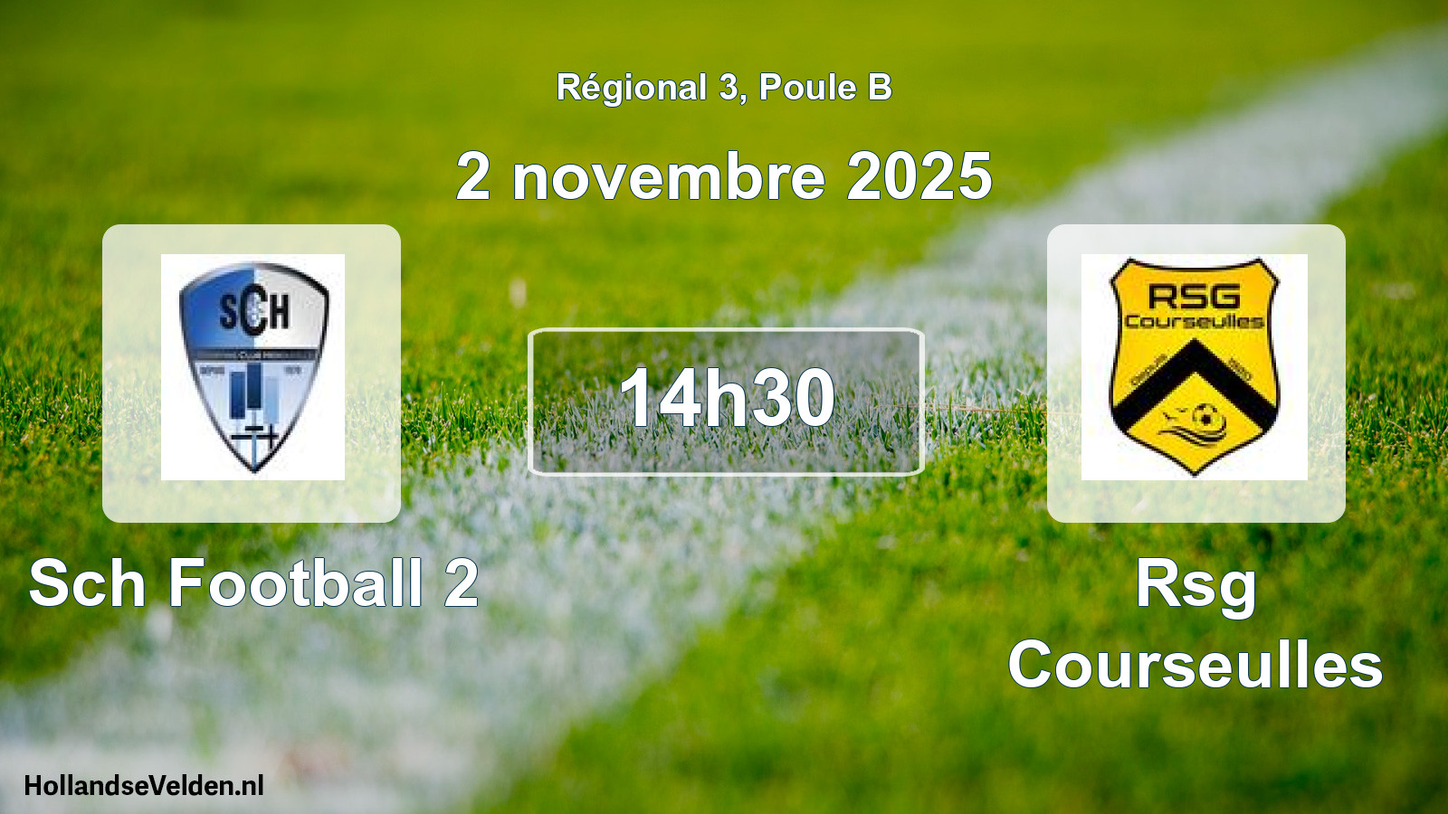 Scheduled Match: Sch Football 2 - Rsg Courseulles (2 November 2025)