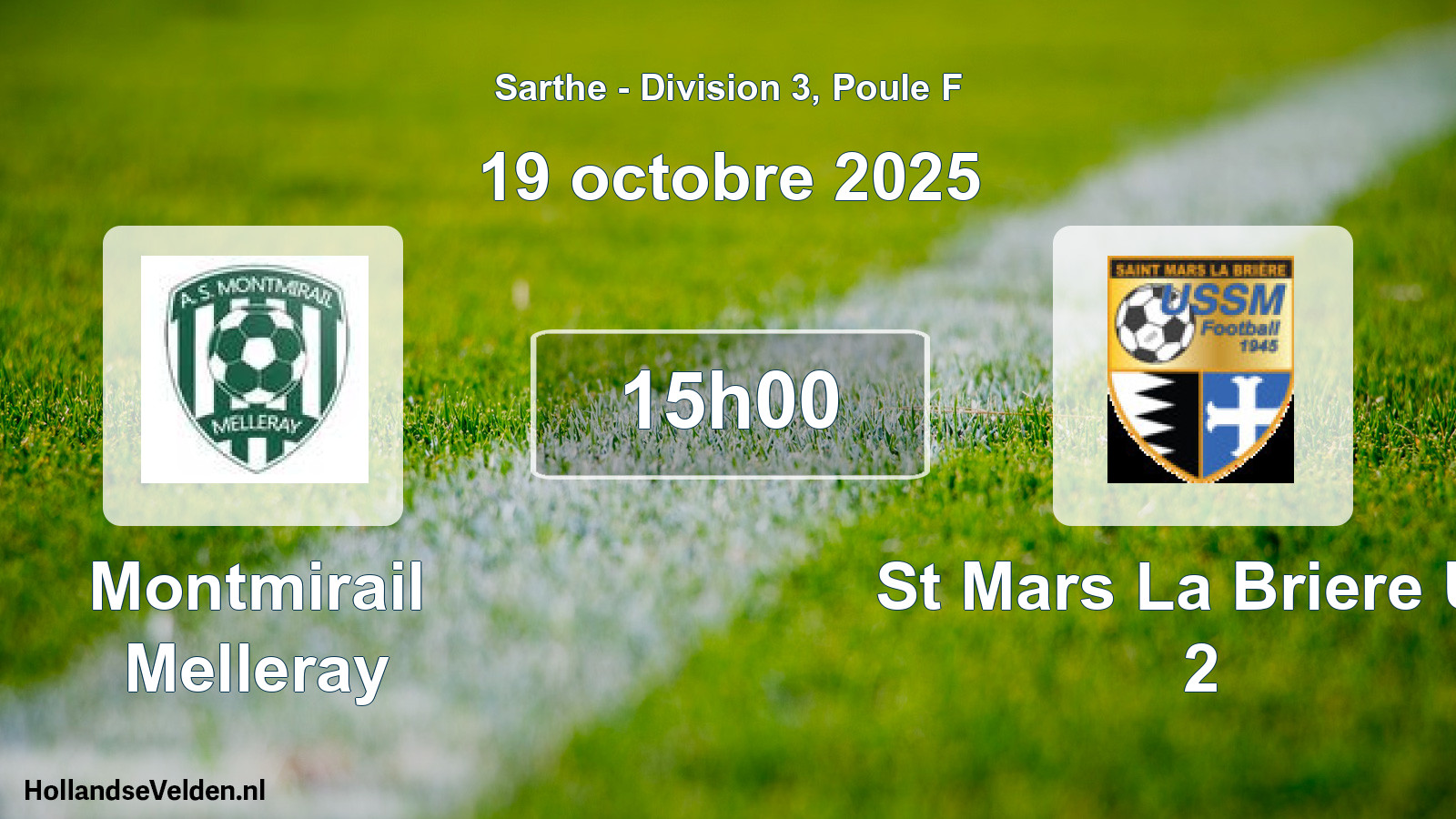 Scheduled Match: Montmirail Melleray - St Mars La Briere Us 2 (19 October 2025)