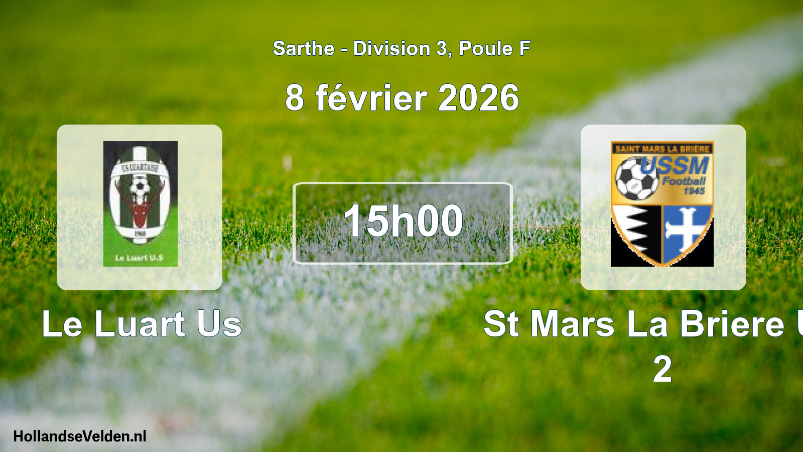 Scheduled Match: Le Luart Us - St Mars La Briere Us 2 (8 February 2026)