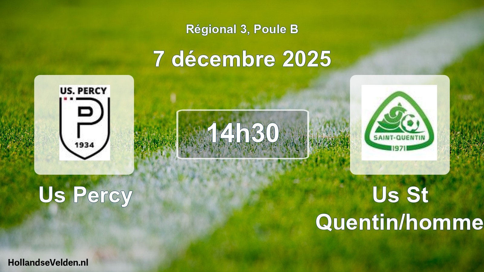 Scheduled Match: Us Percy - Us St Quentin/homme (7 December 2025)