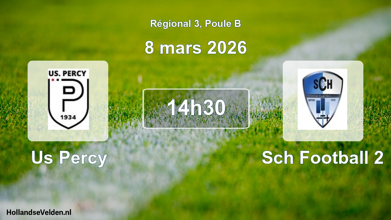 Scheduled Match: Us Percy - Sch Football 2 (8 March 2026)