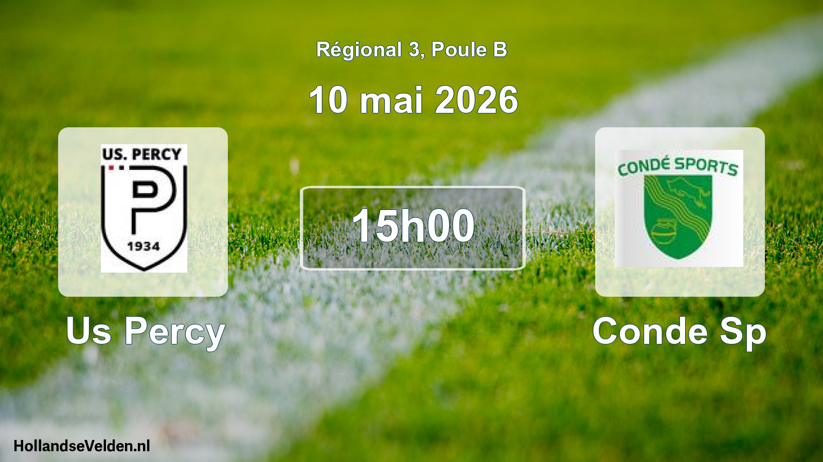Geplande wedstrijd: Us Percy - Conde Sp (10 mai 2026)