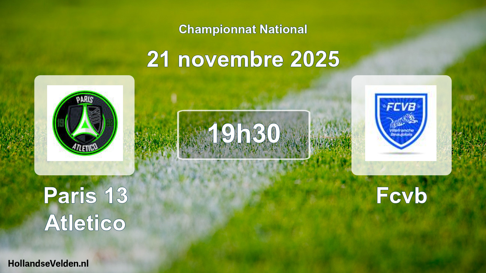 Scheduled Match: Paris 13 Atletico - Fcvb (21 November 2025)