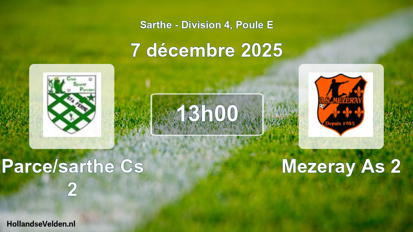 Scheduled Match: Parce/sarthe Cs 2 - Mezeray As 2 (7 December 2025)