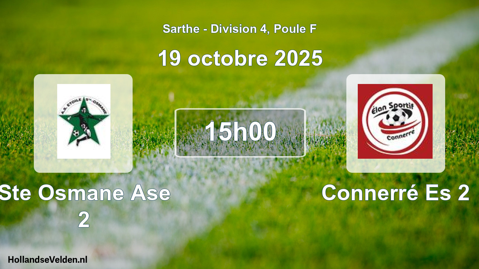 Scheduled Match: Ste Osmane Ase 2 - Connerré Es 2 (19 October 2025)
