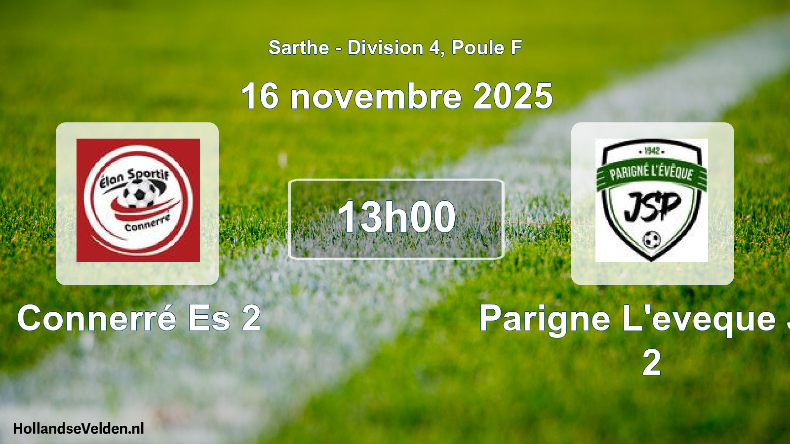 Geplande wedstrijd: Connerré Es 2 - Parigne L'eveque Js 2 (16 novembre 2025)