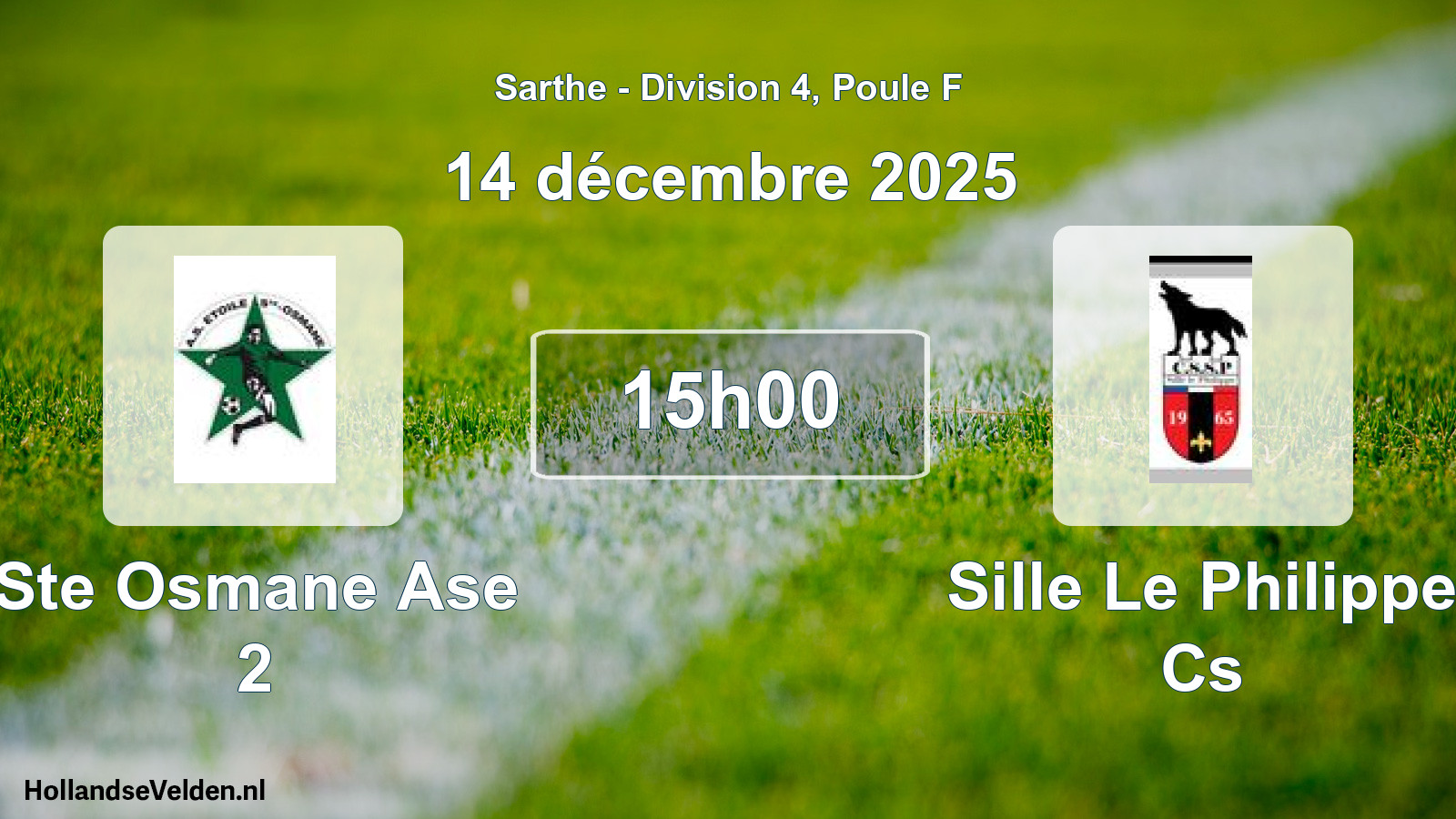 Scheduled Match: Ste Osmane Ase 2 - Sille Le Philippe Cs (14 December 2025)