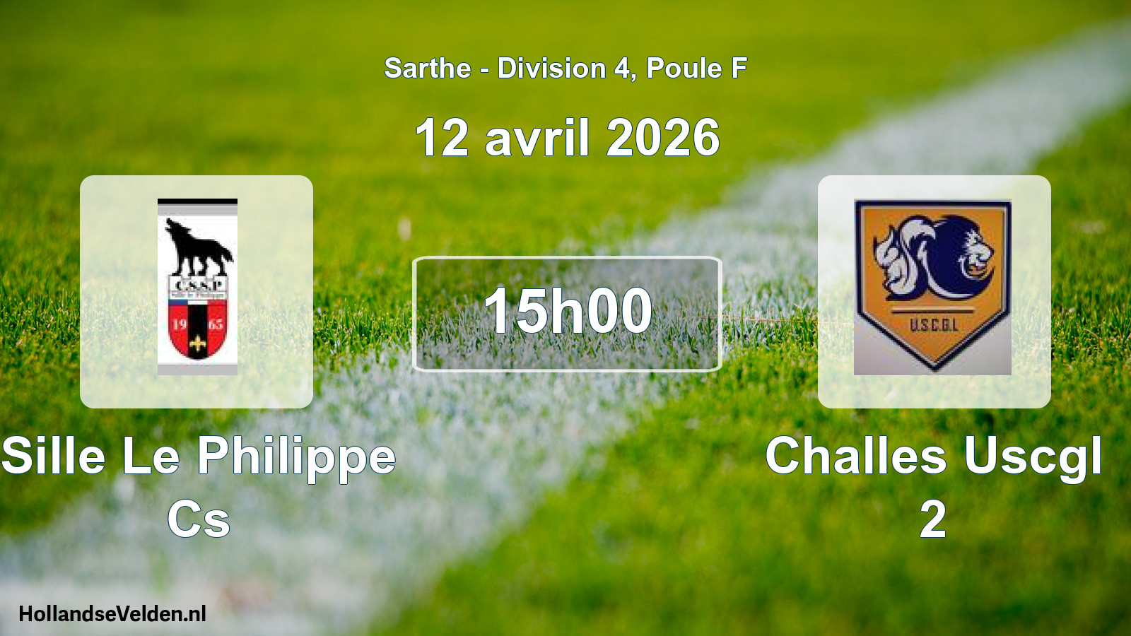 Scheduled Match: Sille Le Philippe Cs - Challes Uscgl 2 (12 April 2026)