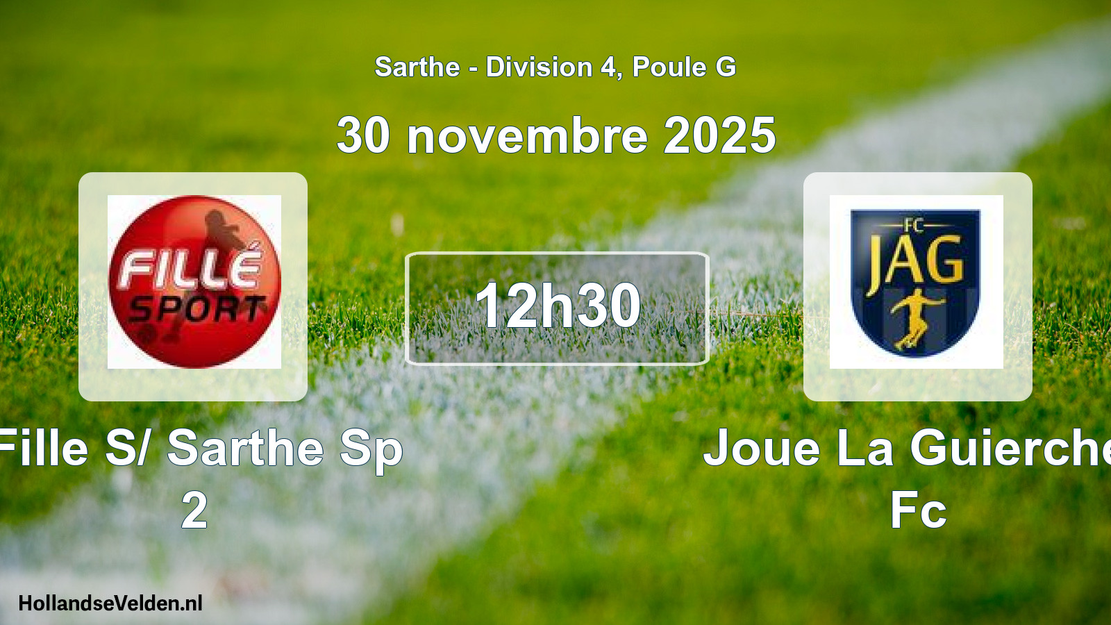 Geplande wedstrijd: Fille S/ Sarthe Sp 2 - Joue La Guierche Fc (30 november 2025)
