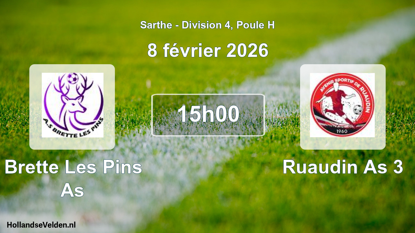 Scheduled Match: Brette Les Pins As - Ruaudin As 3 (8 February 2026)
