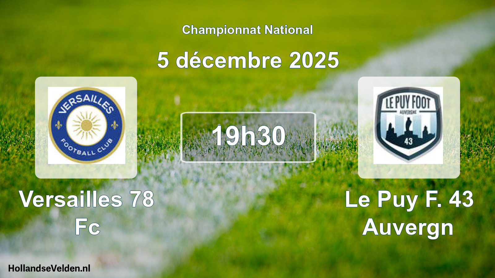 Geplande wedstrijd: Versailles 78 Fc - Le Puy F. 43 Auvergn (5 décembre 2025)