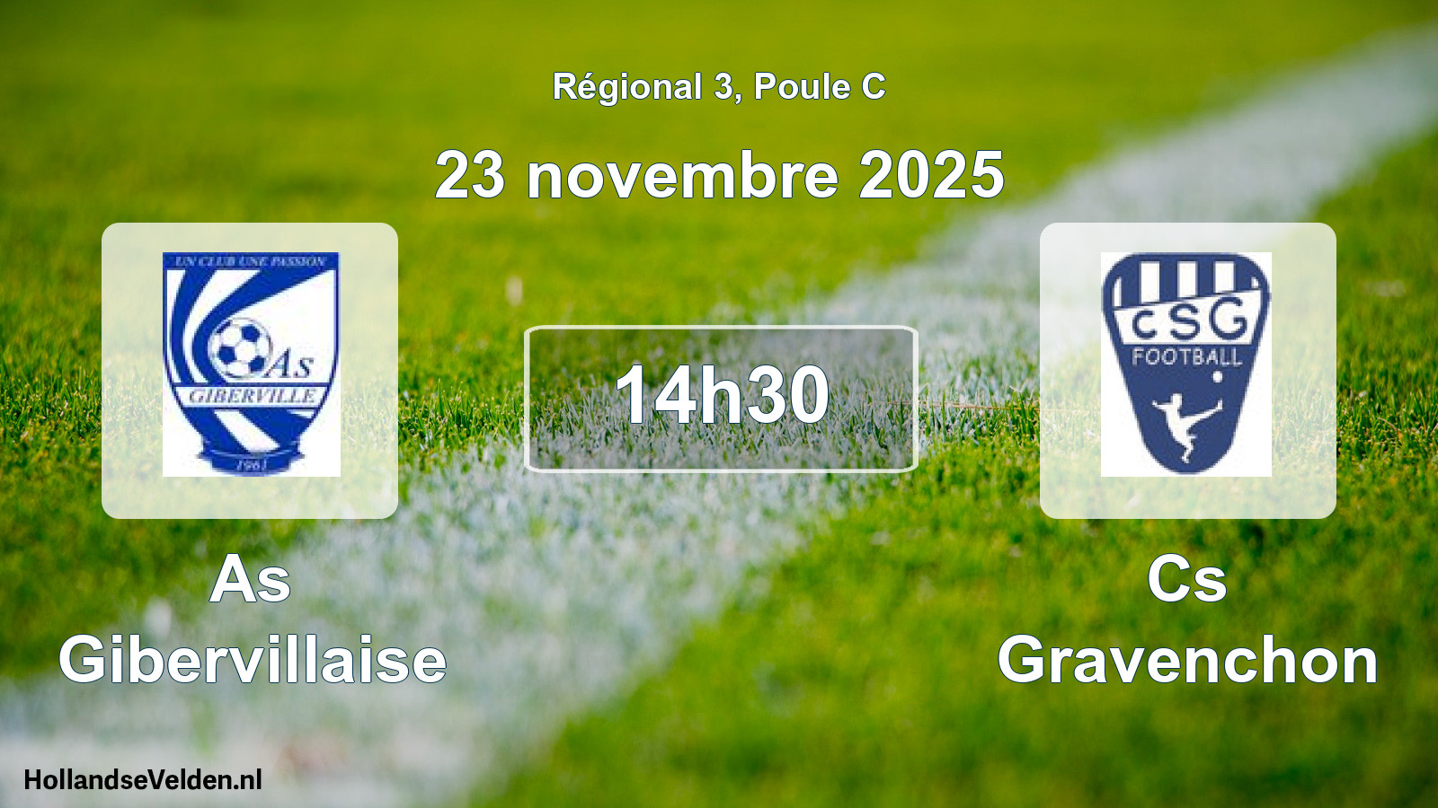 Geplande wedstrijd: As Gibervillaise - Cs Gravenchon (23 novembre 2025)