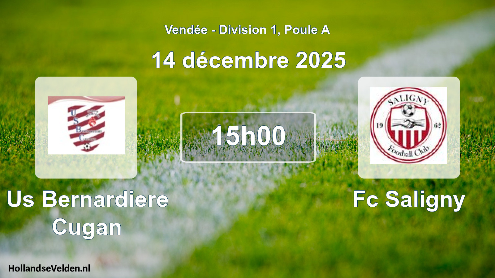 Scheduled Match: Us Bernardiere Cugan - Fc Saligny (14 December 2025)