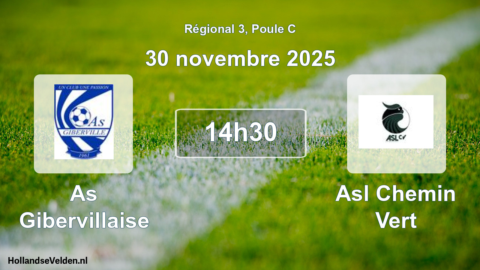Scheduled Match: As Gibervillaise - Asl Chemin Vert (30 November 2025)