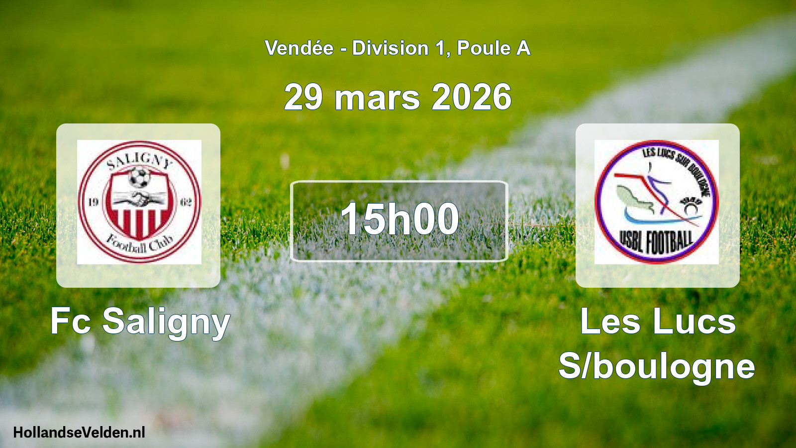 Scheduled Match: Fc Saligny - Les Lucs S/boulogne (29 March 2026)