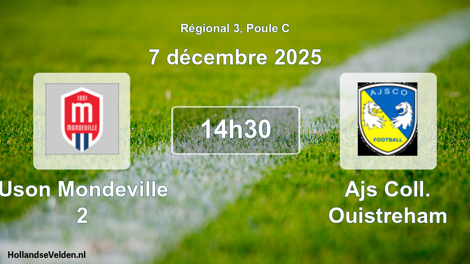 Scheduled Match: Uson Mondeville 2 - Ajs Coll. Ouistreham (7 December 2025)