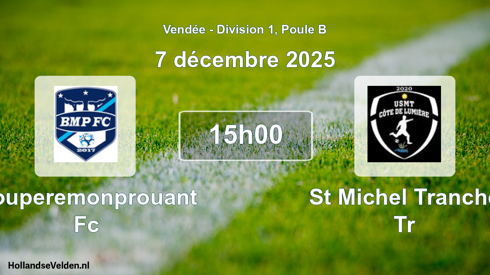 Scheduled Match: Bouperemonprouant Fc - St Michel Tranche Tr (7 December 2025)