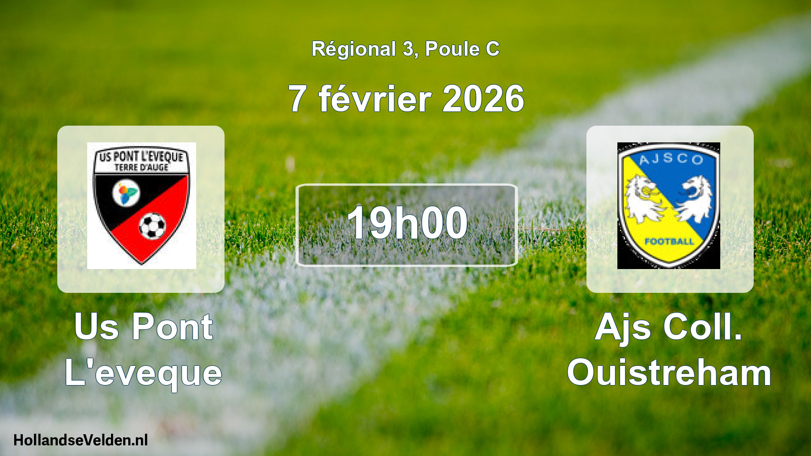 Scheduled Match: Us Pont L'eveque - Ajs Coll. Ouistreham (7 February 2026)
