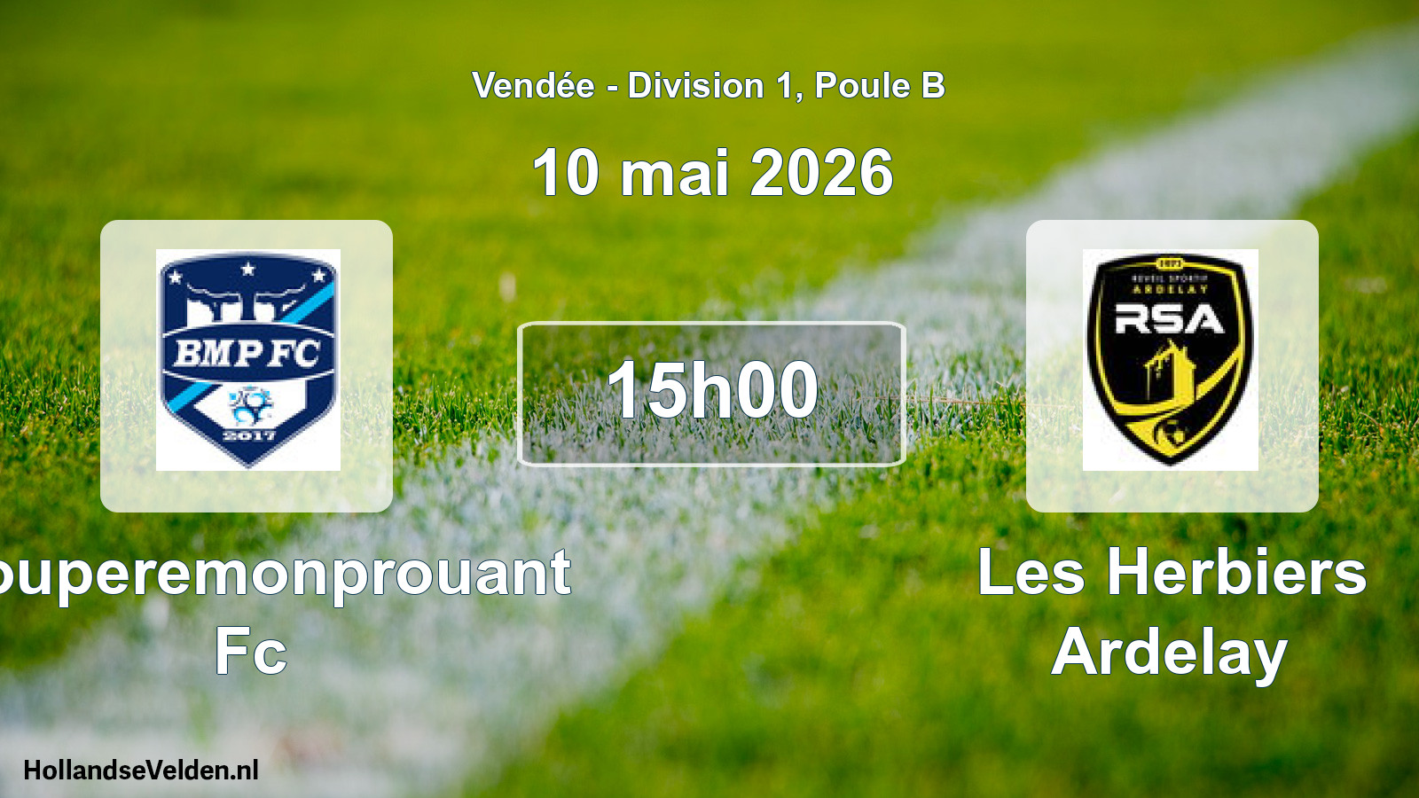 Scheduled Match: Bouperemonprouant Fc - Les Herbiers Ardelay (10 May 2026)