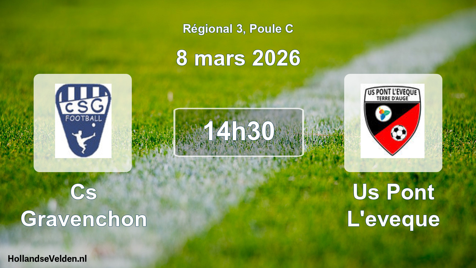 Geplande wedstrijd: Cs Gravenchon - Us Pont L'eveque (8 maart 2026)