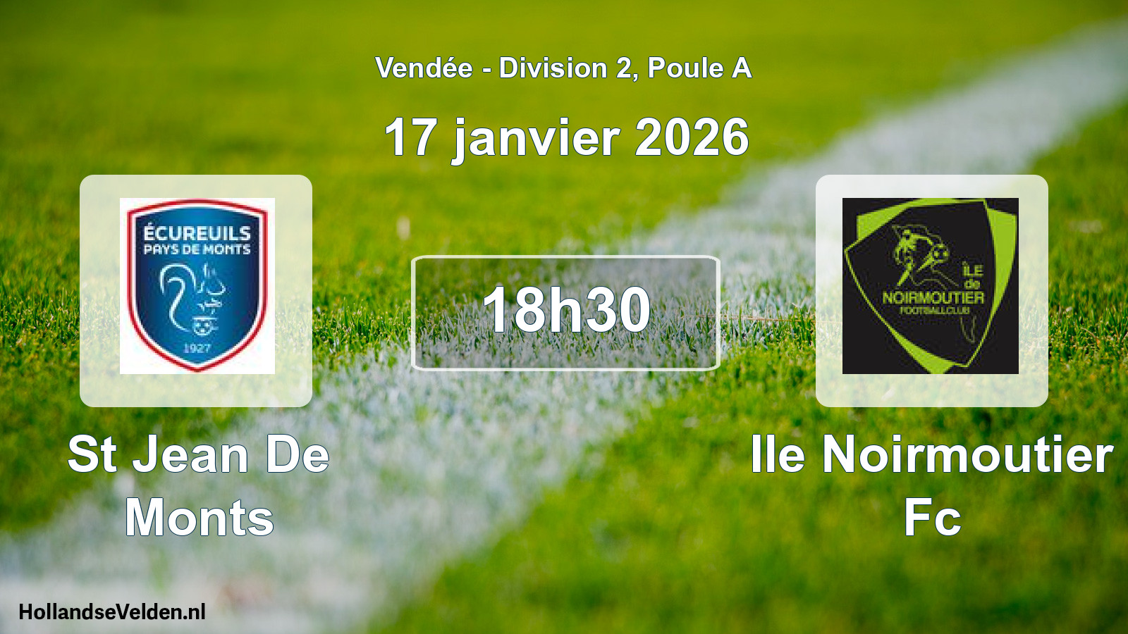 Geplande wedstrijd: St Jean De Monts - Ile Noirmoutier Fc (17 januari 2026)