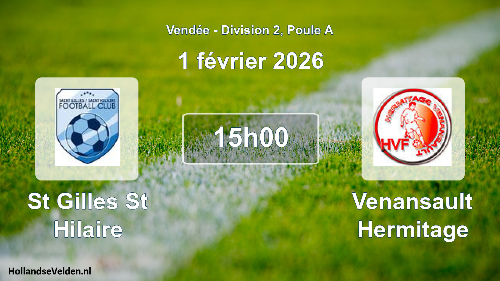 Scheduled Match: St Gilles St Hilaire - Venansault Hermitage (1 February 2026)