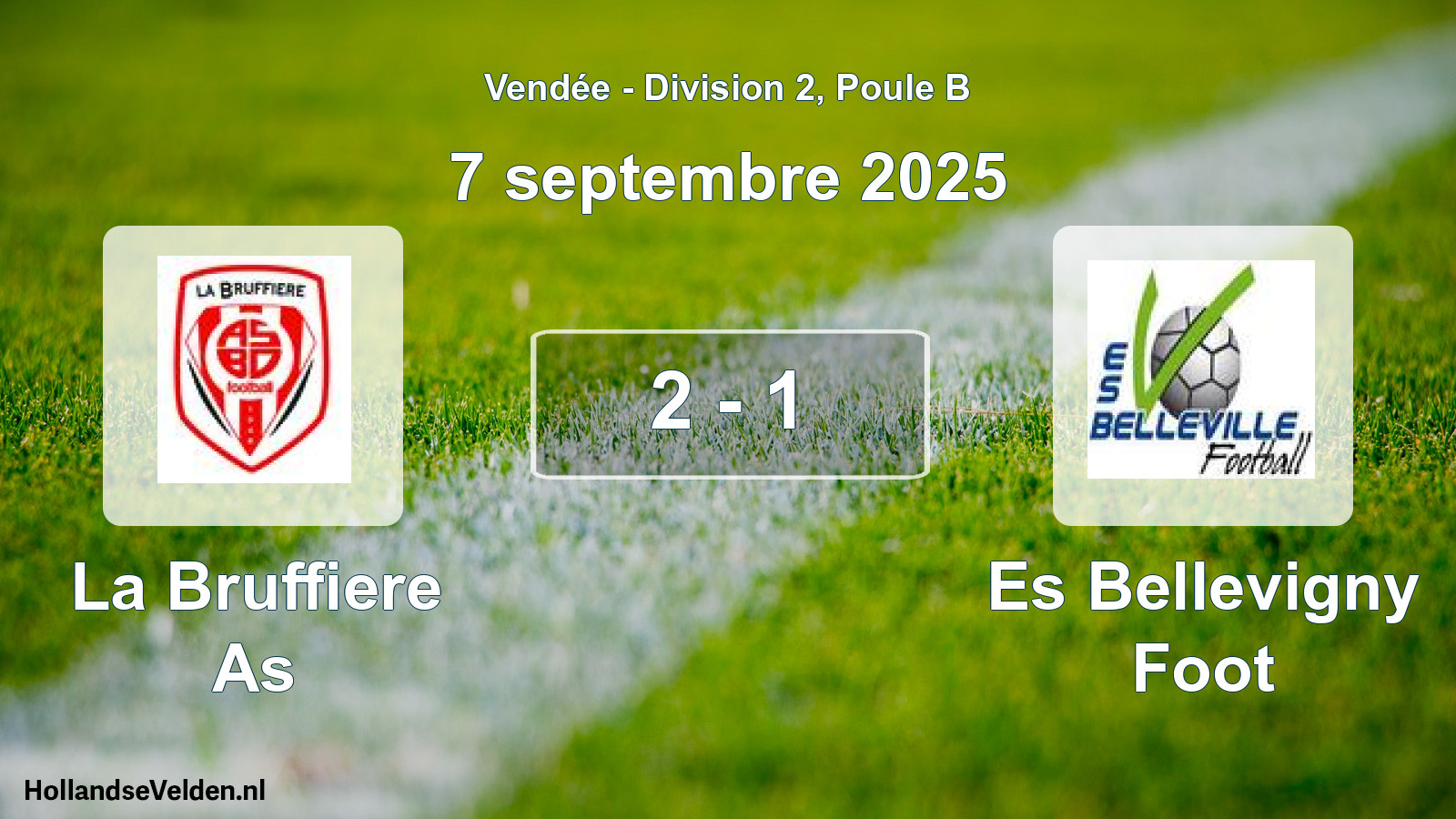 Gespeelde wedstrijd: La Bruffiere As - Es Bellevigny Foot 2 - 1 (7 september 2025)