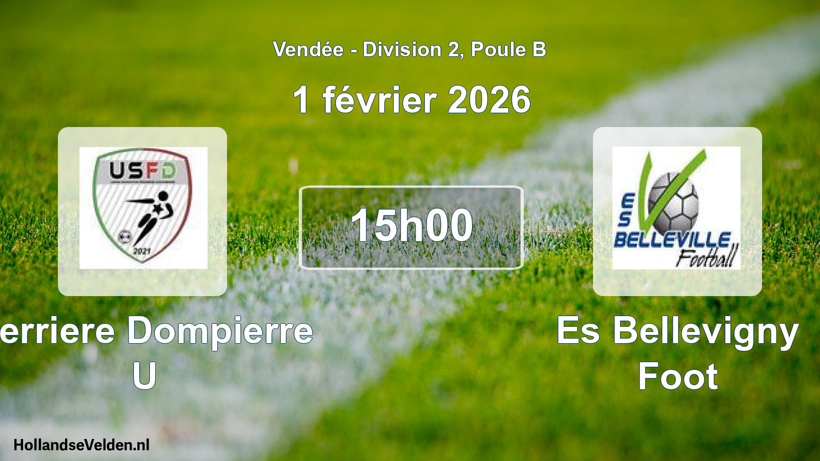 Geplande wedstrijd: Ferriere Dompierre U - Es Bellevigny Foot (1 februari 2026)