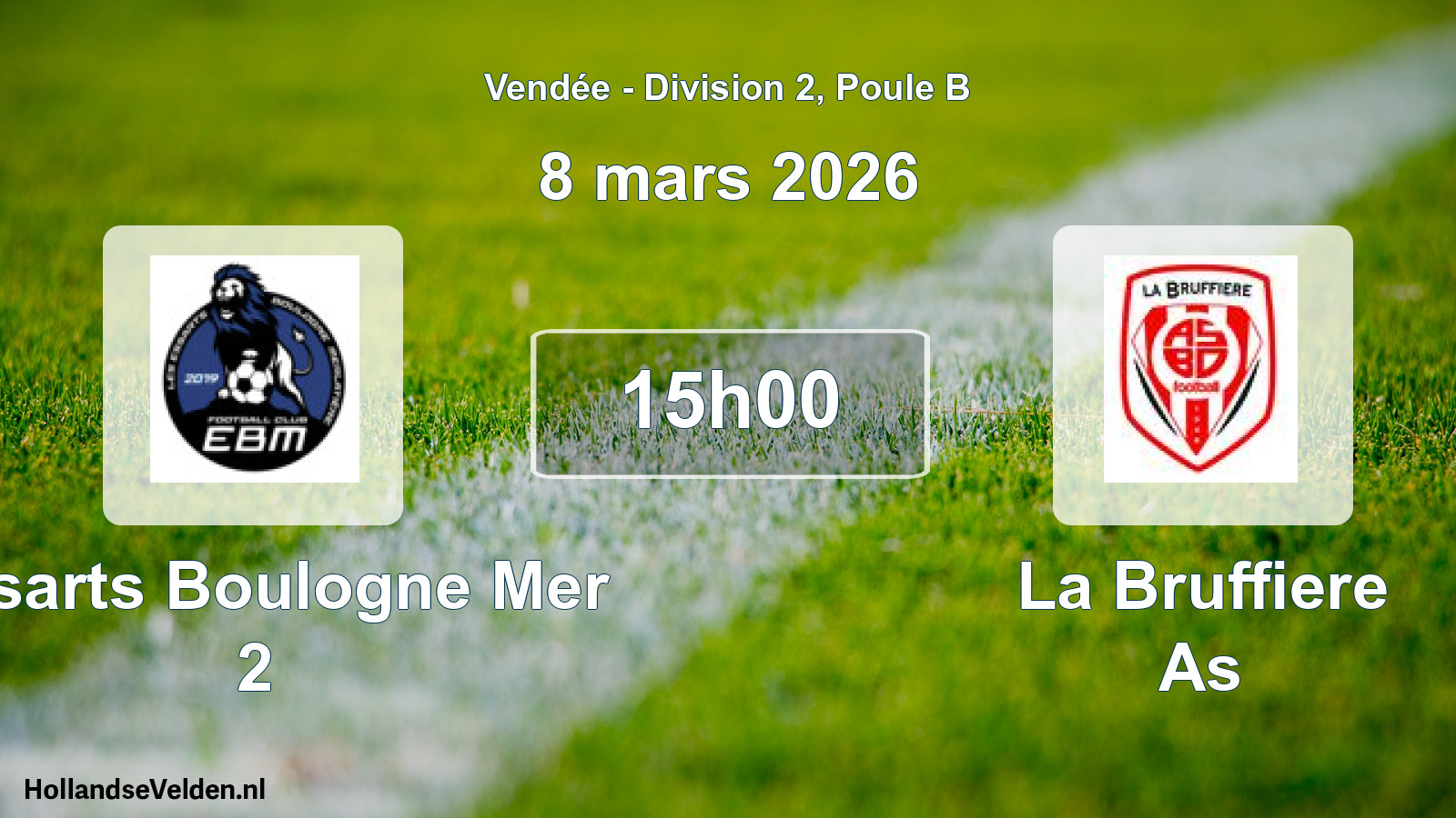 Geplande wedstrijd: Essarts Boulogne Mer 2 - La Bruffiere As (8 maart 2026)