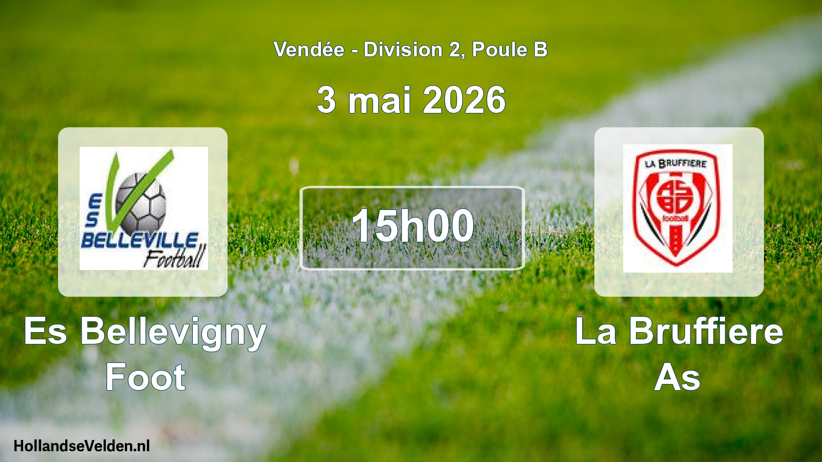 Geplande wedstrijd: Es Bellevigny Foot - La Bruffiere As (3 mei 2026)