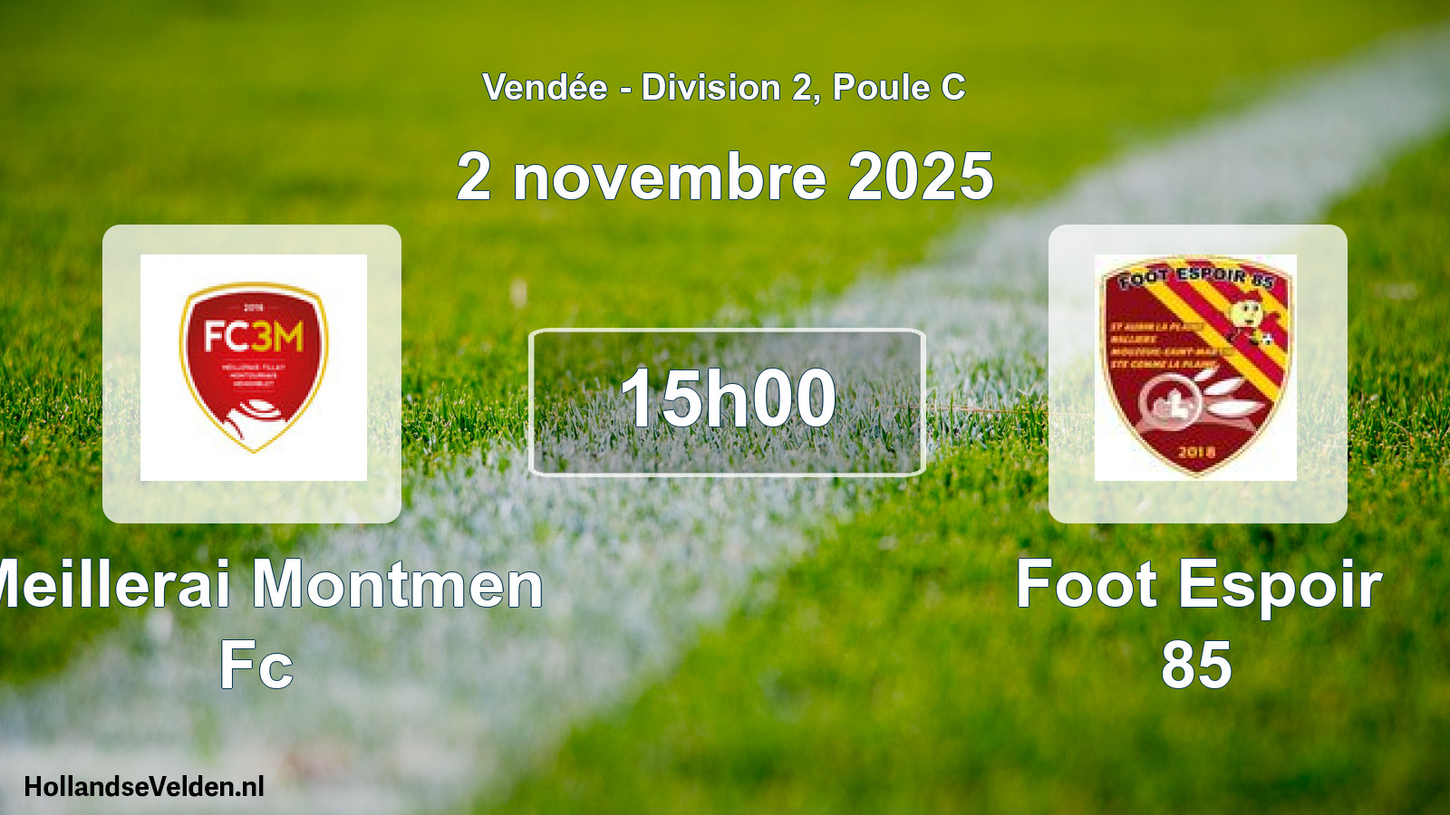 Scheduled Match: Meillerai Montmen Fc - Foot Espoir 85 (2 November 2025)