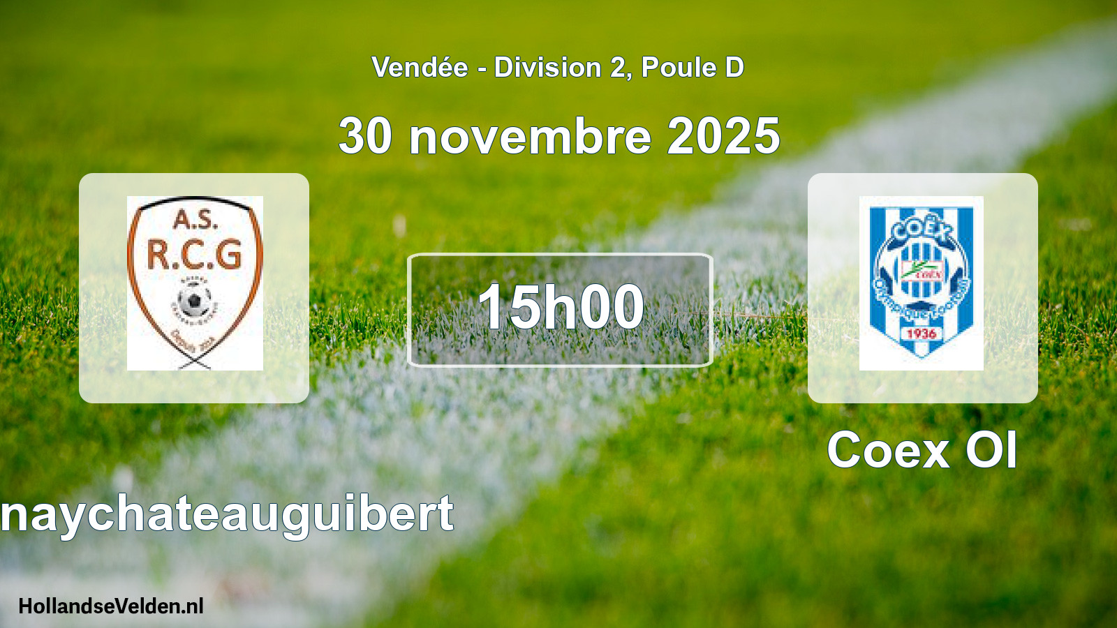 Scheduled Match: Rosnaychateauguibert - Coex Ol (30 November 2025)