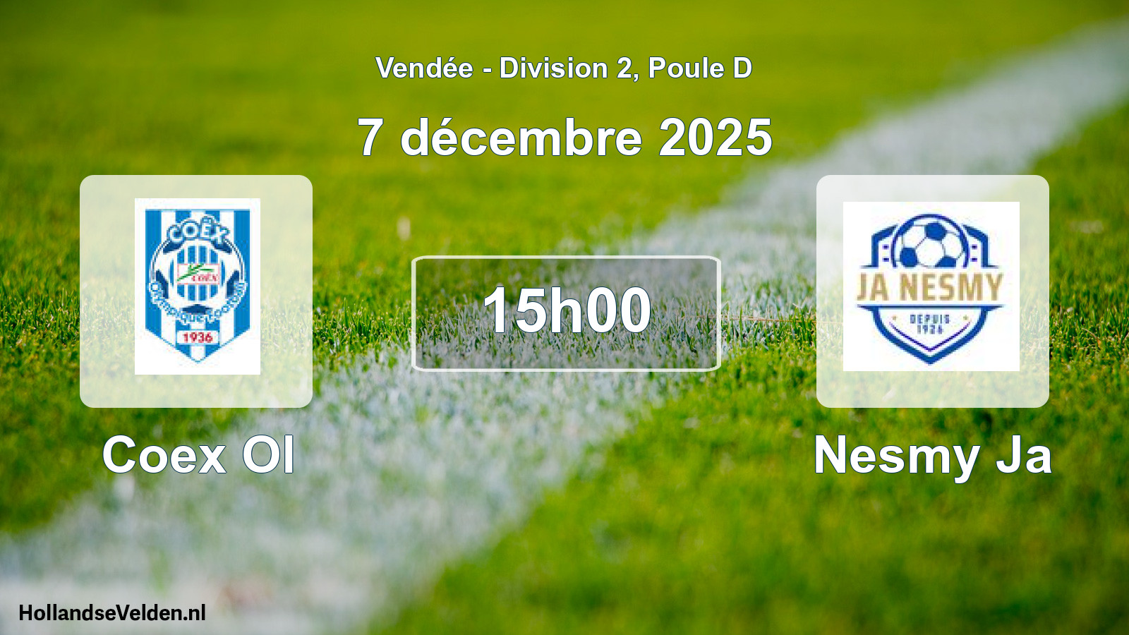 Scheduled Match: Coex Ol - Nesmy Ja (7 December 2025)