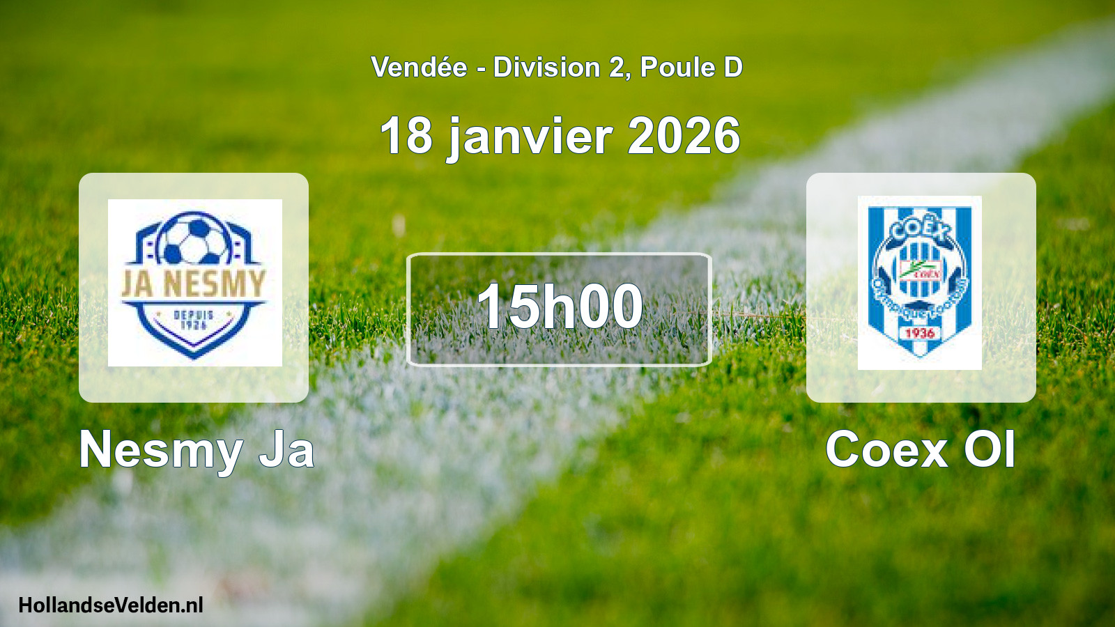 Geplande wedstrijd: Nesmy Ja - Coex Ol (18 janvier 2026)