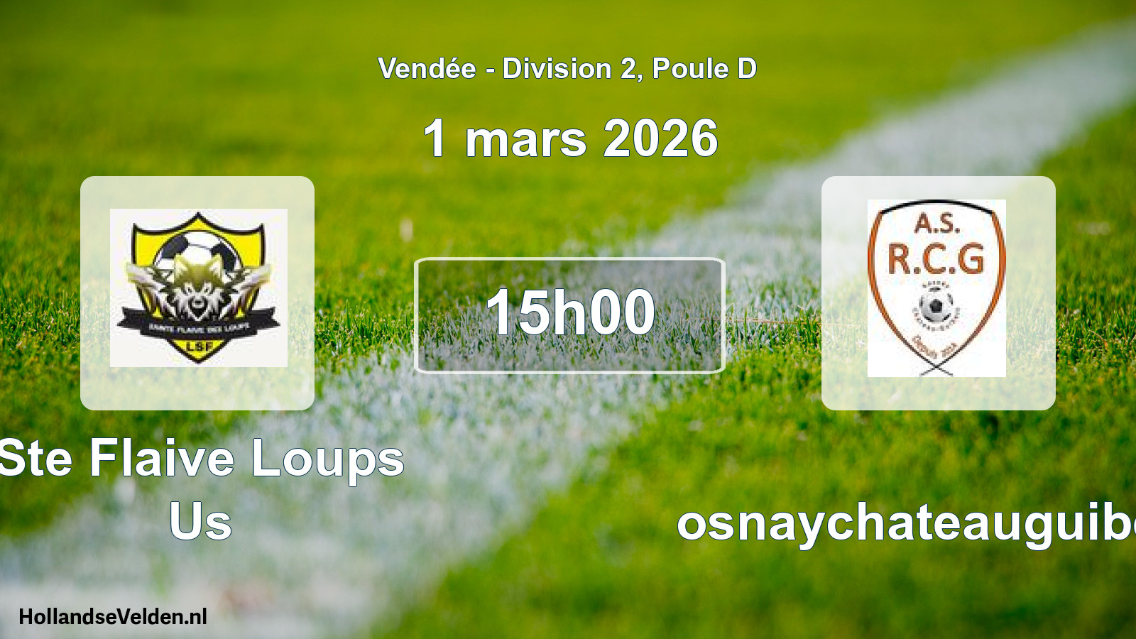 Geplande wedstrijd: Ste Flaive Loups Us - Rosnaychateauguibert (1 maart 2026)