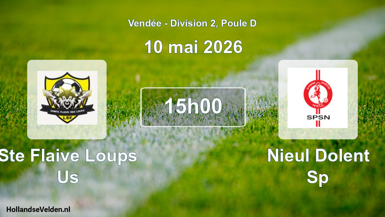 Scheduled Match: Ste Flaive Loups Us - Nieul Dolent Sp (10 May 2026)