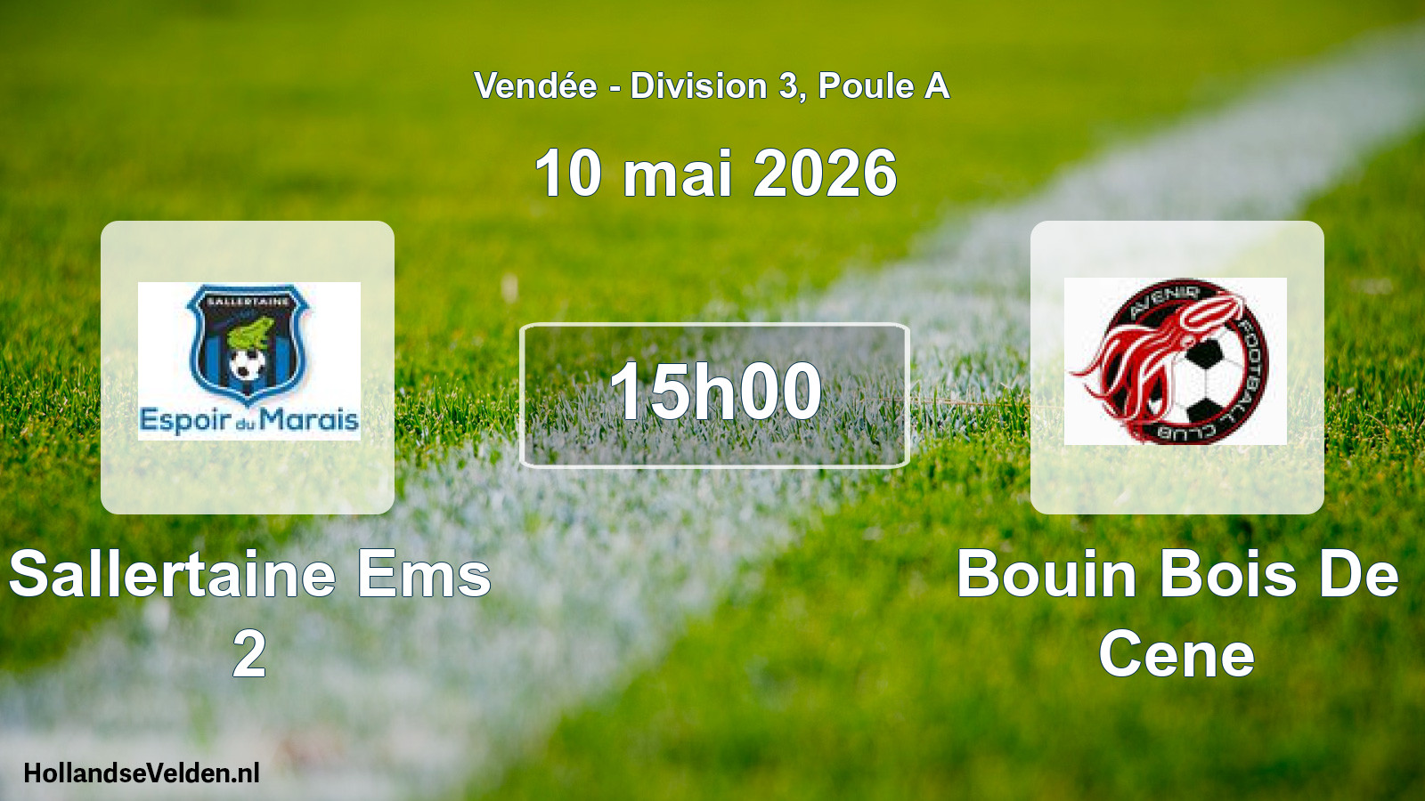 Scheduled Match: Sallertaine Ems 2 - Bouin Bois De Cene (10 May 2026)